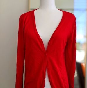 Comfy red cardigan